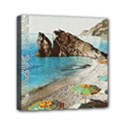 Beach Day At Cinque Terre, Colorful Italy Vintage Mini Canvas 6  x 6  (Stretched) View1