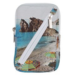 Beach Day At Cinque Terre, Colorful Italy Vintage Belt Pouch Bag (large) by ConteMonfrey