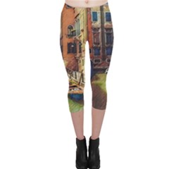 Venice Canals Art   Capri Leggings  by ConteMonfrey