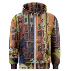 Venice Canals Art   Men s Zipper Hoodie by ConteMonfrey