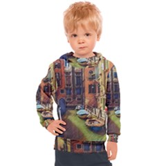 Venice Canals Art   Kids  Hooded Pullover by ConteMonfrey