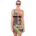 Venice Canals Art   One Soulder Bodycon Dress View1