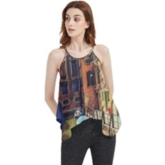 Venice Canals Art   Flowy Camisole Tank Top by ConteMonfrey