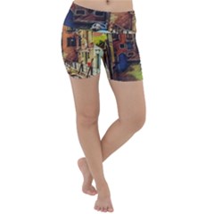 Venice Canals Art   Lightweight Velour Yoga Shorts by ConteMonfrey