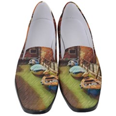 Venice Canals Art   Women s Classic Loafer Heels by ConteMonfrey