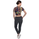 Venice Canals Art   Short Sleeve Cropped Jacket View2