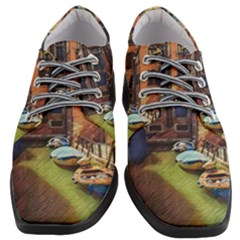 Venice Canals Art   Women Heeled Oxford Shoes by ConteMonfrey