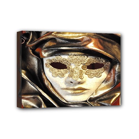 Artistic Venetian Mask Mini Canvas 7  X 5  (stretched) by ConteMonfrey