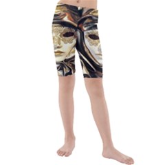 Artistic Venetian Mask Kids  Mid Length Swim Shorts by ConteMonfrey