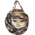 Artistic Venetian Mask Giant Round Zipper Tote View1