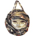 Artistic Venetian Mask Giant Round Zipper Tote View2