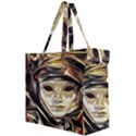 Artistic Venetian Mask Canvas Travel Bag View2