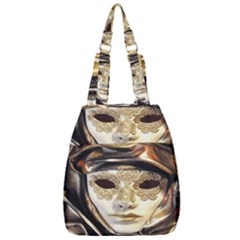 Artistic Venetian Mask Center Zip Backpack by ConteMonfrey