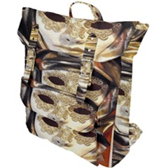 Artistic Venetian Mask Buckle Up Backpack by ConteMonfrey