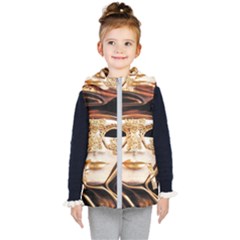 Venetian Mask Kids  Hooded Puffer Vest by ConteMonfrey