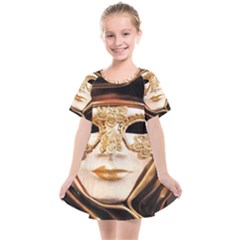 Venetian Mask Kids  Smock Dress by ConteMonfrey