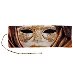 Venetian Mask Roll Up Canvas Pencil Holder (m) by ConteMonfrey