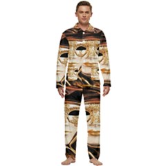 Venetian Mask Men s Long Sleeve Velvet Pocket Pajamas Set by ConteMonfrey