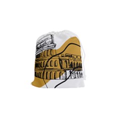 Colosseo Draw Silhouette Drawstring Pouch (small) by ConteMonfrey