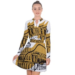 Colosseo Draw Silhouette Long Sleeve Panel Dress by ConteMonfrey