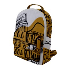 Colosseo Draw Silhouette Flap Pocket Backpack (large) by ConteMonfrey