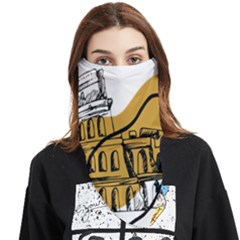 Colosseo Draw Silhouette Face Covering Bandana (triangle) by ConteMonfrey