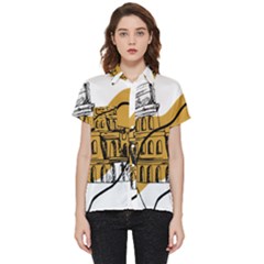 Colosseo Draw Silhouette Short Sleeve Pocket Shirt by ConteMonfrey