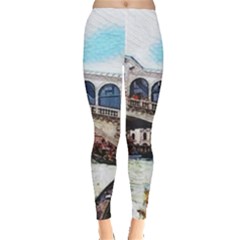 Lovely Gondola Ride - Venetian Bridge Leggings  by ConteMonfrey