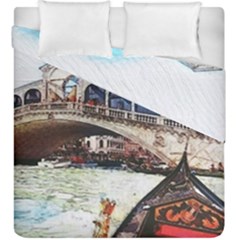 Lovely Gondola Ride - Venetian Bridge Duvet Cover Double Side (king Size) by ConteMonfrey