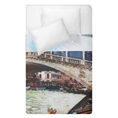 Lovely Gondola Ride - Venetian Bridge Duvet Cover Double Side (single Size) by ConteMonfrey