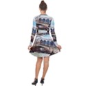 Lovely Gondola Ride - Venetian Bridge Long Sleeve Panel Dress View2