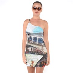 Lovely Gondola Ride - Venetian Bridge One Soulder Bodycon Dress by ConteMonfrey