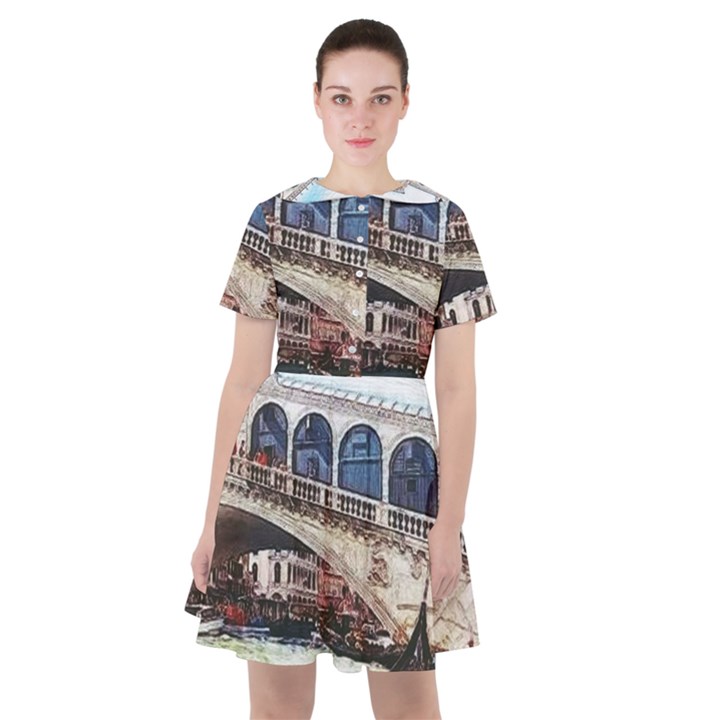 Lovely Gondola Ride - Venetian Bridge Sailor Dress