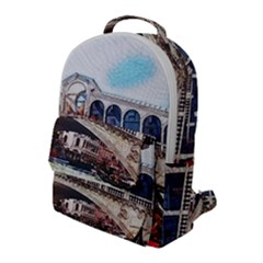 Lovely Gondola Ride - Venetian Bridge Flap Pocket Backpack (large) by ConteMonfrey