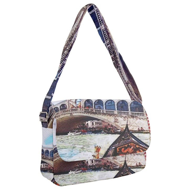 Lovely Gondola Ride - Venetian Bridge Courier Bag