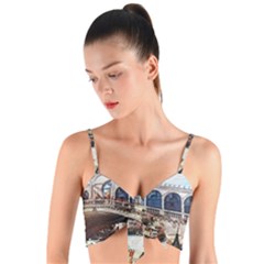 Lovely Gondola Ride - Venetian Bridge Woven Tie Front Bralet by ConteMonfrey