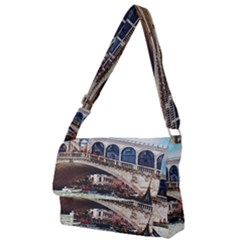 Lovely Gondola Ride - Venetian Bridge Full Print Messenger Bag (l) by ConteMonfrey