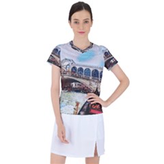 Lovely Gondola Ride - Venetian Bridge Women s Sports Top by ConteMonfrey