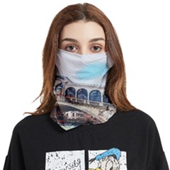 Lovely Gondola Ride - Venetian Bridge Face Covering Bandana (two Sides) by ConteMonfrey