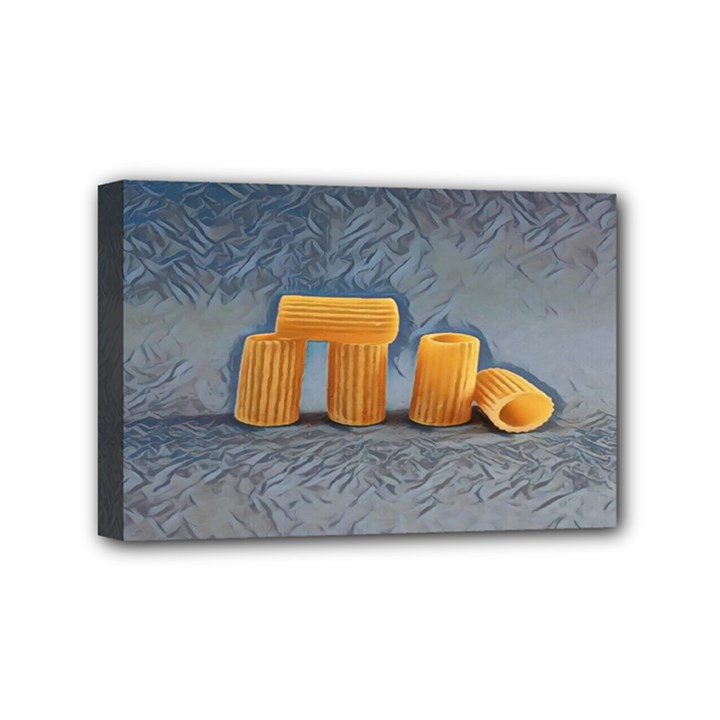 Pasta Is Art - Italian Food Mini Canvas 6  x 4  (Stretched)