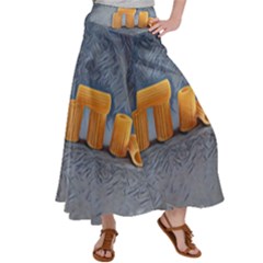 Pasta Is Art - Italian Food Satin Palazzo Pants by ConteMonfrey