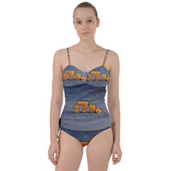 Pasta Is Art - Italian Food Sweetheart Tankini Set by ConteMonfrey