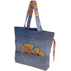 Pasta Is Art - Italian Food Drawstring Tote Bag by ConteMonfrey