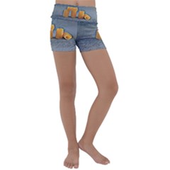 Pasta Is Art - Italian Food Kids  Lightweight Velour Yoga Shorts by ConteMonfrey