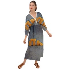 Pasta Is Art - Italian Food Grecian Style  Maxi Dress by ConteMonfrey