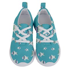 Blue Fish Pattern Running Shoes by danenraven