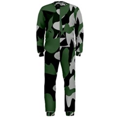 Illustration Camouflage Camo Army Soldier Abstract Pattern Onepiece Jumpsuit (men) by danenraven