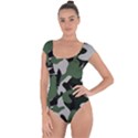 Illustration Camouflage Camo Army Soldier Abstract Pattern Short Sleeve Leotard  View1