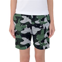 Illustration Camouflage Camo Army Soldier Abstract Pattern Women s Basketball Shorts by danenraven