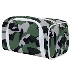 Illustration Camouflage Camo Army Soldier Abstract Pattern Toiletries Pouch by danenraven